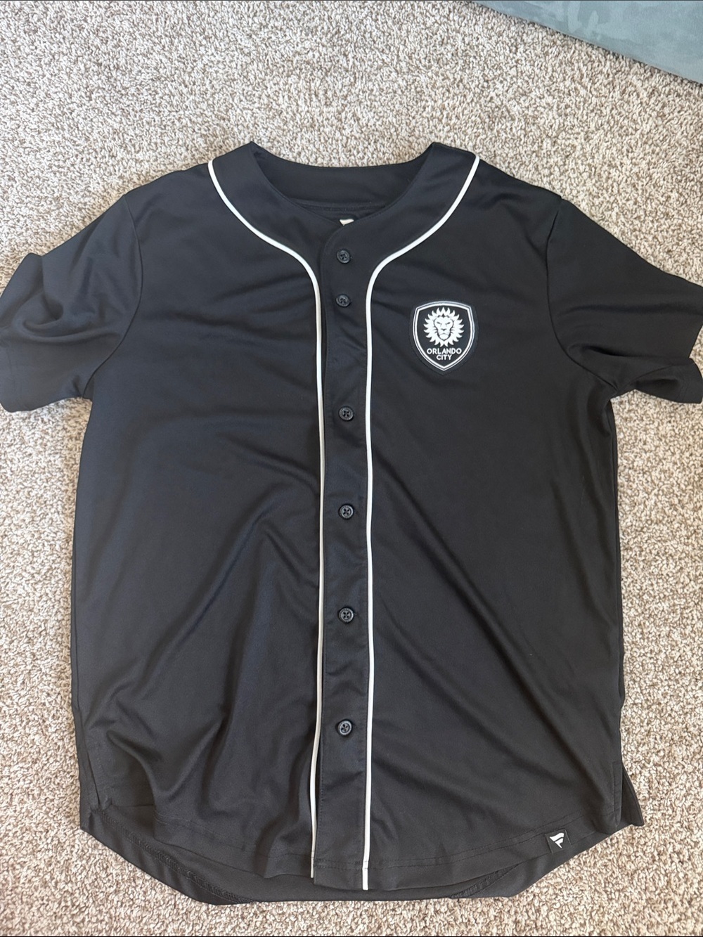 Orlando City Soccer Black Baseball-Style Men’s Shirt
